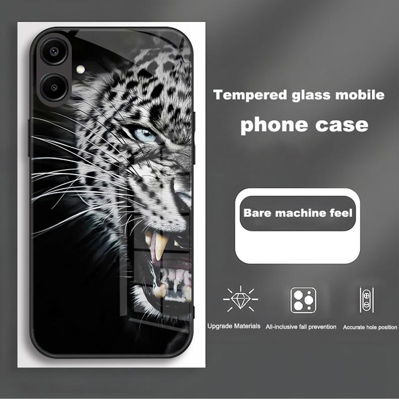 Shockproof Tempered Glass Case For Samsung Galaxy A56 A36 A26 A16 A06 5G Phone Back Cover Luxury Shell Coque Full Lens Protector