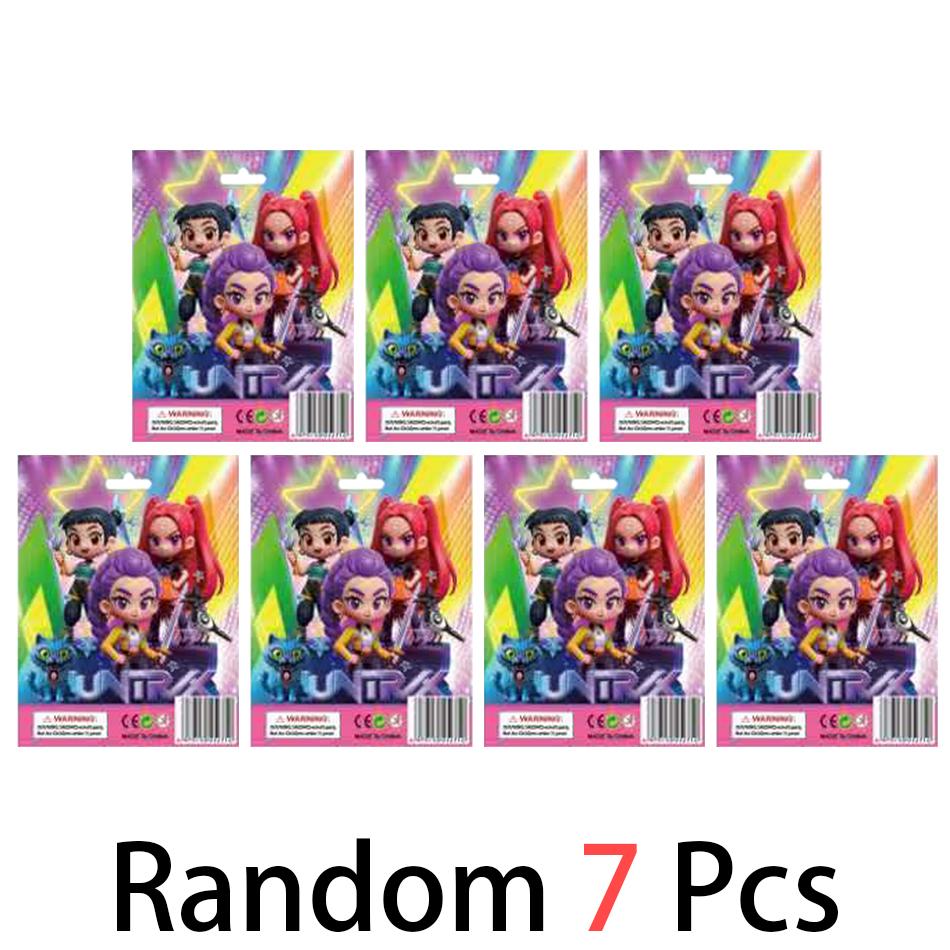 24 Stück Q-Version Kpop Dämonenjäger Box Figur Spielzeug Derpys Tiger Rumi Mira Zoey Sussy Figurpuppe Fans Weihnachten Geburtstag Geschenk