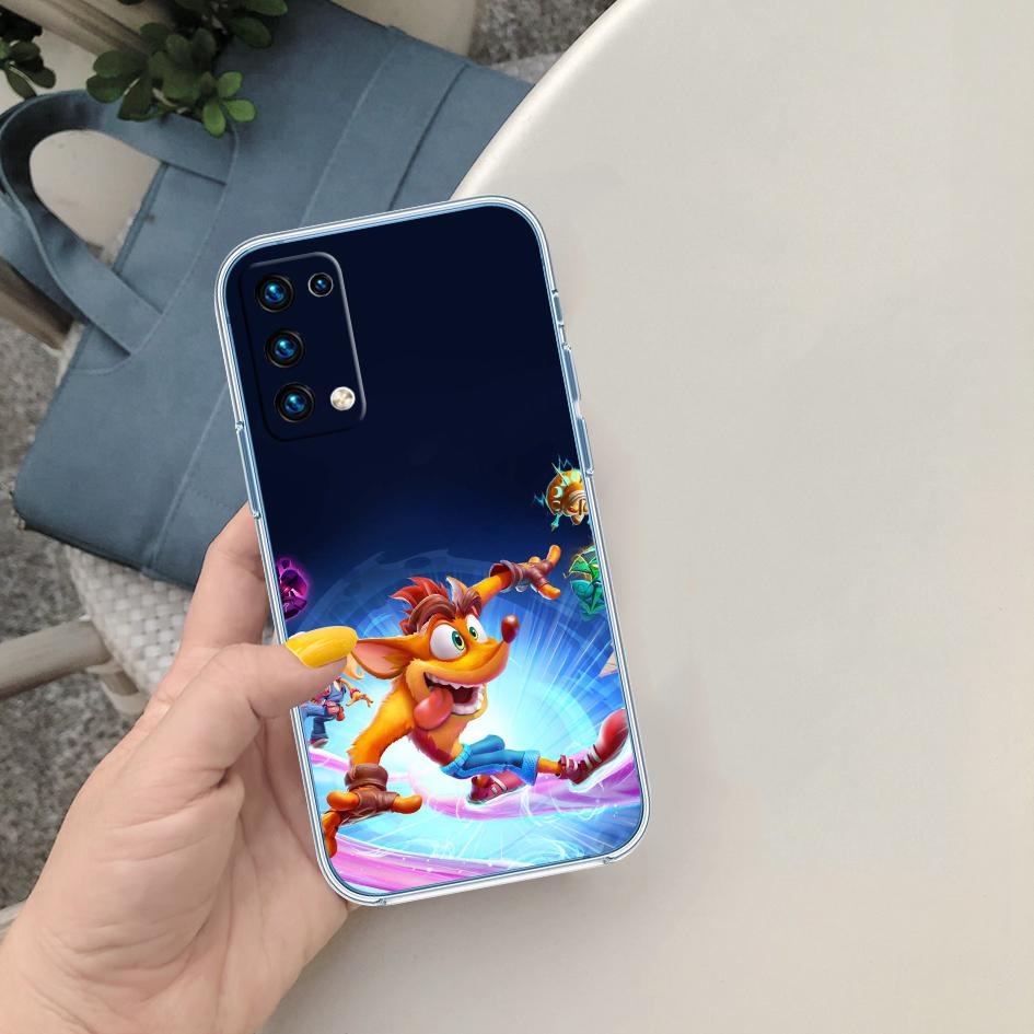 AQ31 Crash Bandicoot Soft Shell Transparent Phone Case for Motorola Moto G7 G8 G9 G84 G85 G73 G24 G15 Z2 Play Power Plus