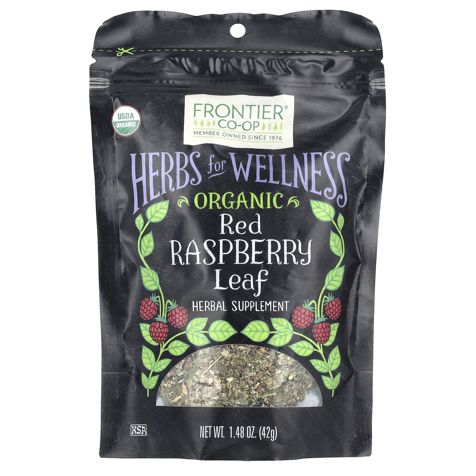 

Frontier Co-Op, Organic Red Raspberry Leaf, 42G(1.48Oz)
