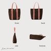 Hanpu Kobo Tote Bag Large Canvas LINE 3J45 Beige [A4 Size, Capacity, Tote, Tote, Canvas] (Brown)