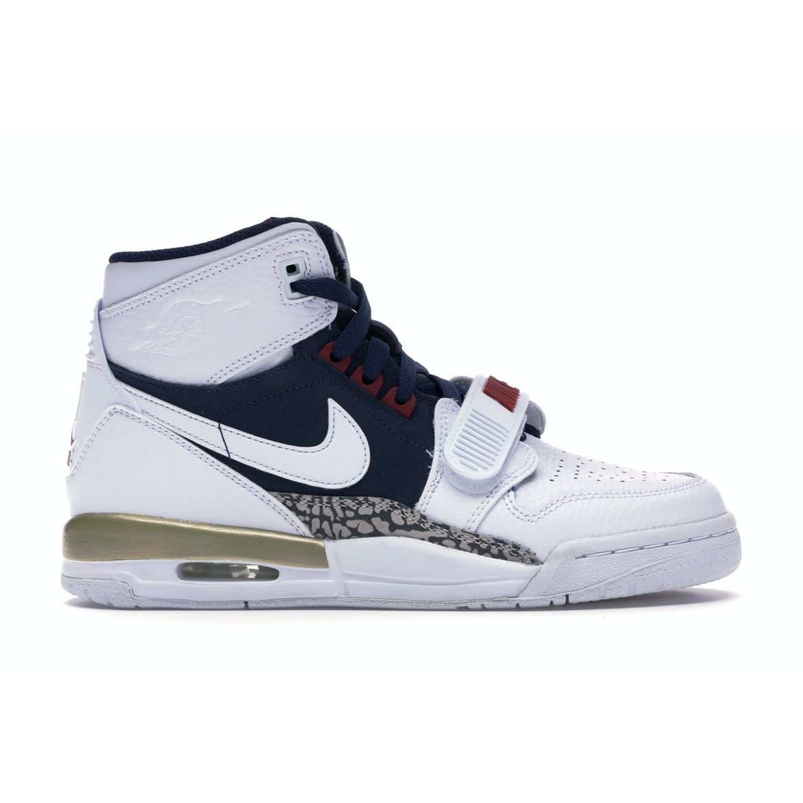 

Air Jordan Jordan Legacy 312 GS Olympic Детские кроссовки Белый Белый-Полночь-Темно-Синий-Университетский Красный AT4040-101