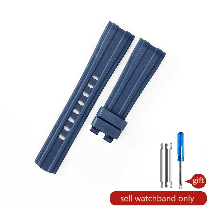 Brand Quality 20mm Soft Rubber Silicone Watch Band Buckle Grind Arenaceous Belt Special For Omega strap For Seamaster 300 logos