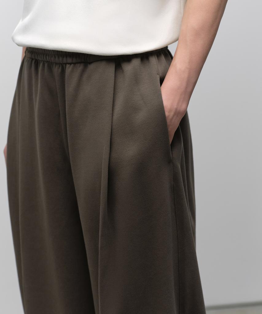 MUSINSA STANDARD Double Knit One-Tuck Wide Lounge Sweatpants [Brown]