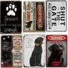 6pcs Metal Tin Sign Set Vintage Wall Art Pendants for Dog House Pet Store   Dog Grooming Salon Living Room Home Office