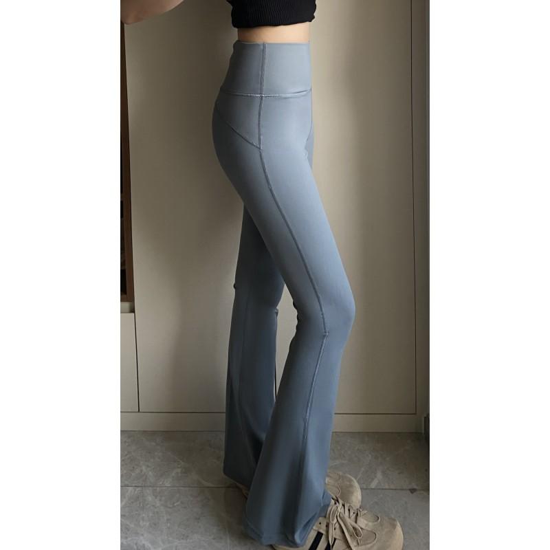 Womens High-Waisted Antibacterial Yoga Flare Leggings Fitness Running Gym Workout Fall Winter