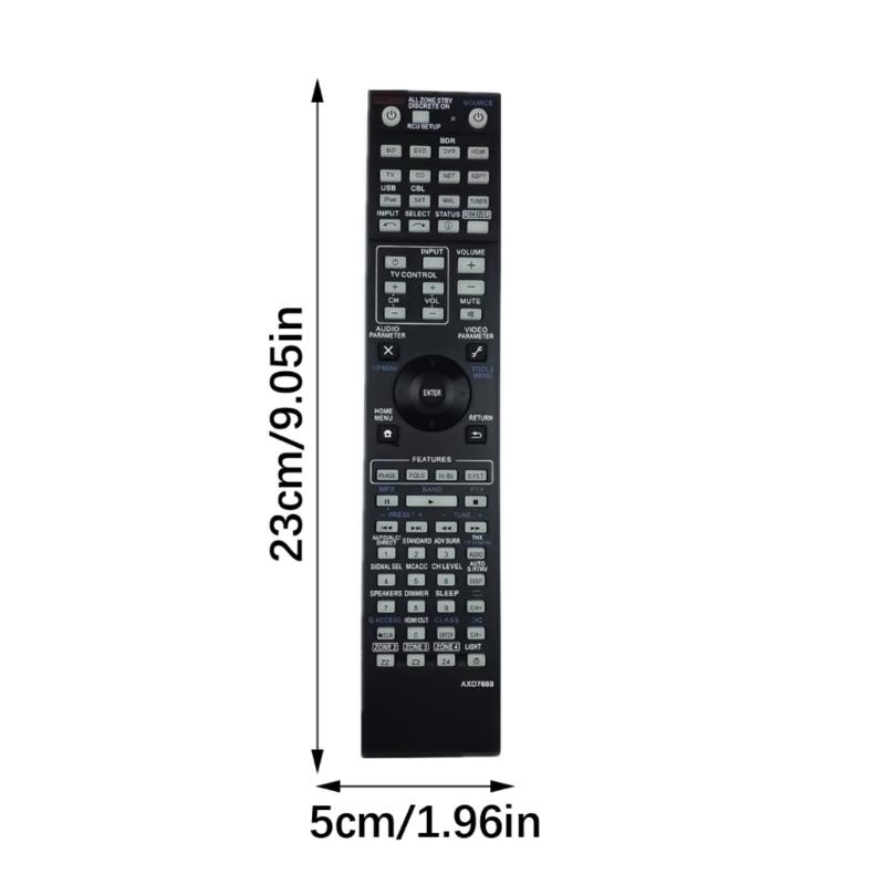 Remote Control For AXD7591 7613 7666 7668 Theater Receiver Quick Battery Installation Easy Operation