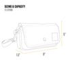 Carhartt Crossbody Horizontal Sling Clutch Waist with Detachable Black Bag, Bag, Bag, Pack, Strap,