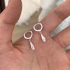 925 Sterling Silver Earrings For Women Trendy Simple Waterdrop Shape Earring Jewelry Prevent Allergy Party Christmas Accessories