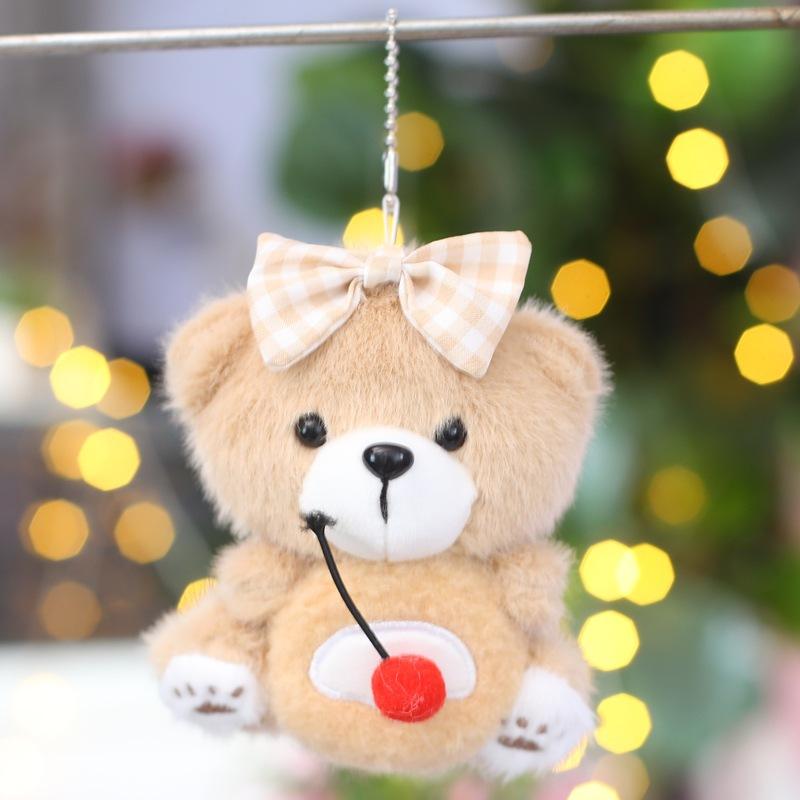 Drăguț Drăguț Biscuiți Urs Pandantiv Jucărie de Pluș Păpușă Ursuleț de Pluș Geantă Mică Agățată Breloc