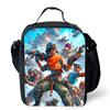 Cartoon FORTNITE Insulated Cooler Lunch Bag Cute Portable Lightweight Picnic Bag for Boys & Girls Age 5-10 Kids Daily Food Bag