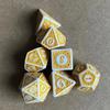 7pcs/lot Dice Set Numbers of D4 D6 D8 D10 D12 D% D20 D4 D6 D8 D10 D12 D20 for TRPG D&D Entertainment Table Game Digital Dice