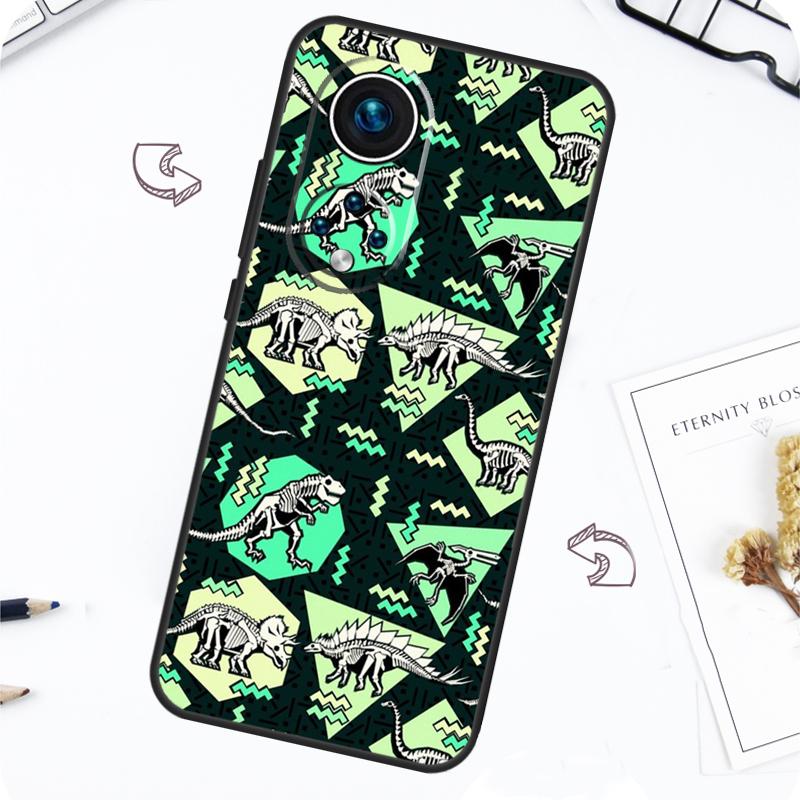 

Чехол с рисунком скелета динозавра для Honor Magic 7 Pro 5 6 Lite Honor 200 Pro 50 70 90 X8b X9a X8a X8 X9 X9c X9b Honor 200