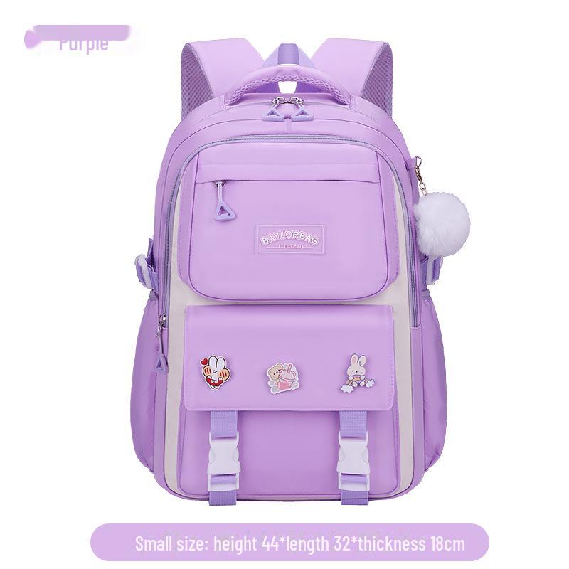 Leichter, wasserdichter Rucksack für Mädchen: Wirbelsäulenschutz, große Kapazität, für Grund- und Mittelschüler, Klassen 3–6.