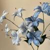 Real Touch Fake Daylily Branches 5-head Simulation Decorative Bouquet  Home Decor