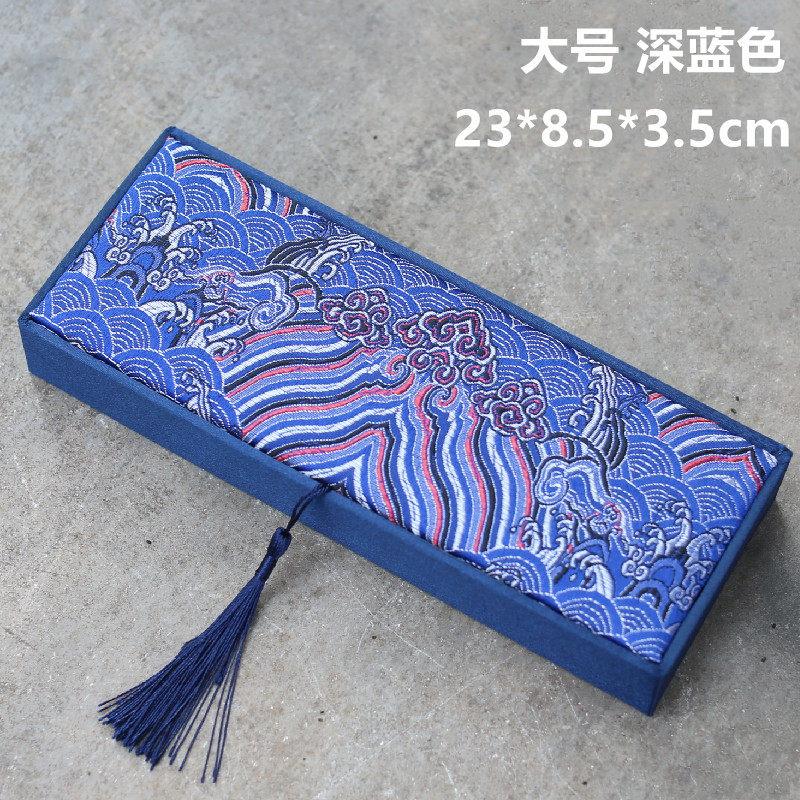 Chinese Style Rectangular Exquisite Tassel Brocade Box Gift Wrapping Available in Multiple Colors and Sizes Protect Your Jewelry