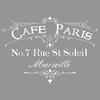 Stencil - RAYHER - Café De Paris - 32.5 X 31 Cm - Multipurpose - Resistant Steel
