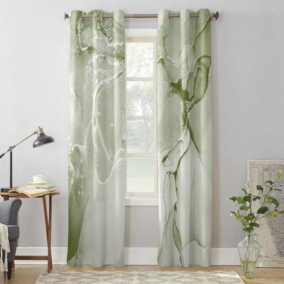 Cortinas de ventana de mármol verde salvia para sala de estar, hogar, dormitorio, cocina, decoración navideña