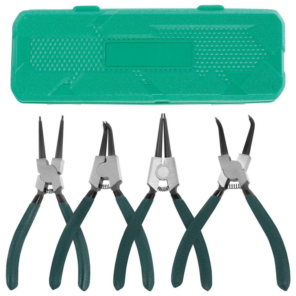 4Pcs Snap Ring Pliers Set Lock Ring Circlip Pliers for Snap Ring Removing Tool Installing Puller Locking Rings Shafts Hand Tool