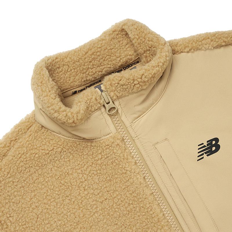 New Balance Kids Jackets Stand Collar Thickened 4DD3S073-BEI