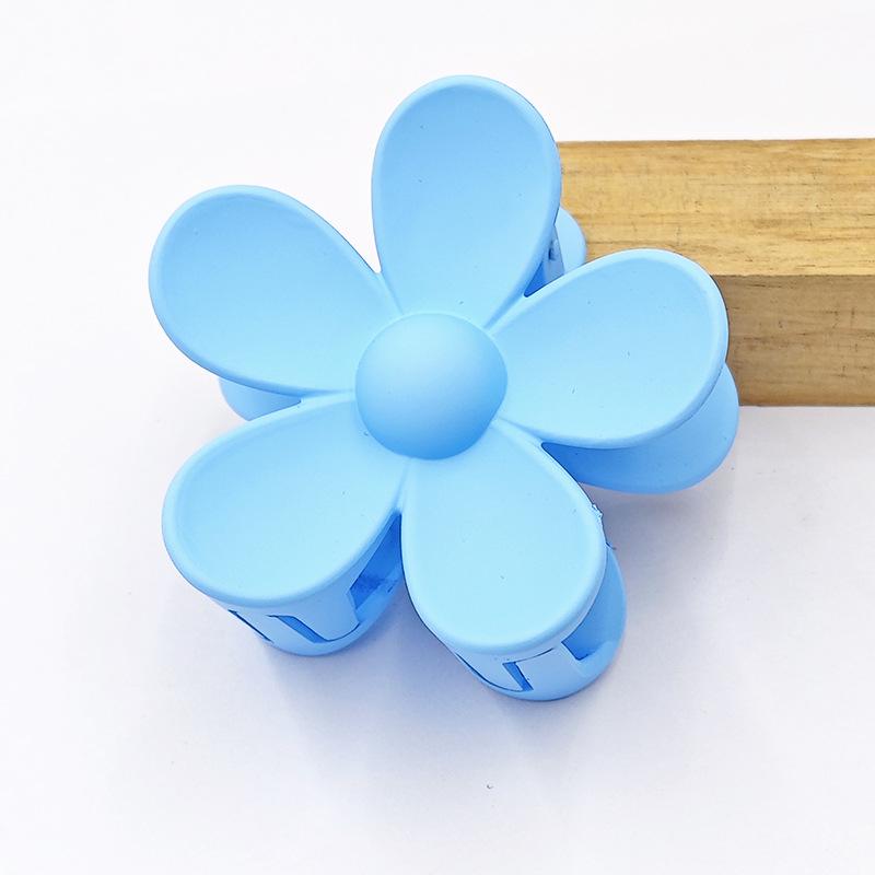 Frosted Flower Claw Hair Clip - Five-Petal Sunflower Updo Accessory