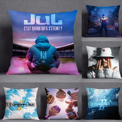 Hot Rapper JuL Inarretable Pillow Case Square Double-Sided Printing Short Plush Sofa Cushion Cover Bedroom Bedside Pillow