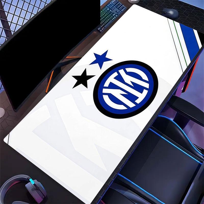 FC Internazionale Milano Mouse Pad, Large Gaming Desk Mat, Non-slip XXL Mousepad for Laptop & Tablet, Mini PC Playmat with Stitched Edges