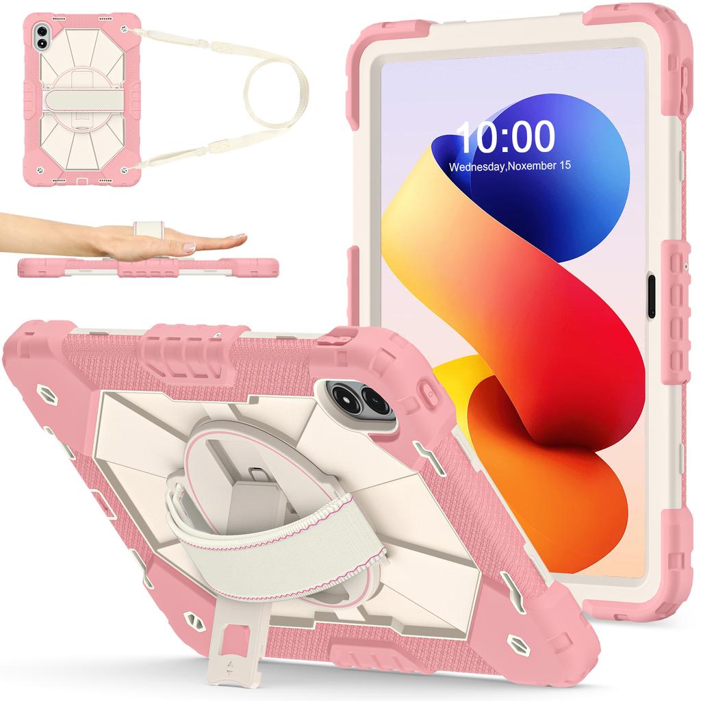 Tablet Case For Xiaomi Redmi Pad 2 Pro Silicone + PC Kickstand Cover with Handy Strap