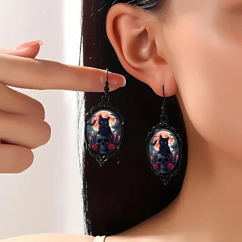 Fashionable Retro Elegant Necklace Earring Three Piece Set