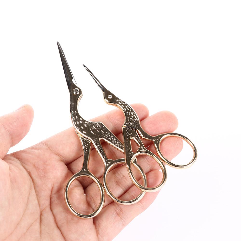 Classic Stork Nail Art Crane Embroidery Cutters Scissors Shears Tailor Scissors Sewing Tool