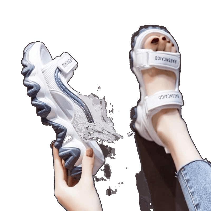 Sports Dad Sandals Women's 2025 New Summer Versatile Thick-soled Muffin Soft-soled Roman Casual Shoes