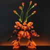 In-Stock RG 1/144 Sazabi HermèS Orange Assembly Posable Model Kit Action Figures Collecting Ornaments Plastic Models Toys Gifts