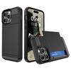 Custodia per Telefono per IPhone 17 Air 16E 16 15 14 Plus 13 12 11 Pro Max Portafoglio con Scomparto Porta Carte Tasca Scorrevole Cover Protettiva