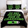 3pcs Do Not Disturb Print Cover Set Ultra Soft, Breathable