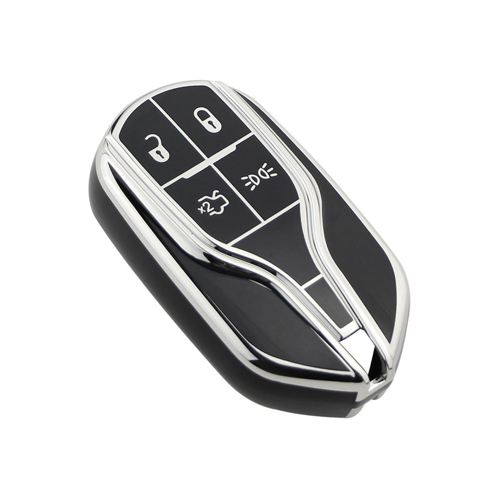 Soft TPU Car Remote Key Case Cover Holder for Maserati Levante Ghibli Quattroporte GT Granturism GranCabrio Car Accesories