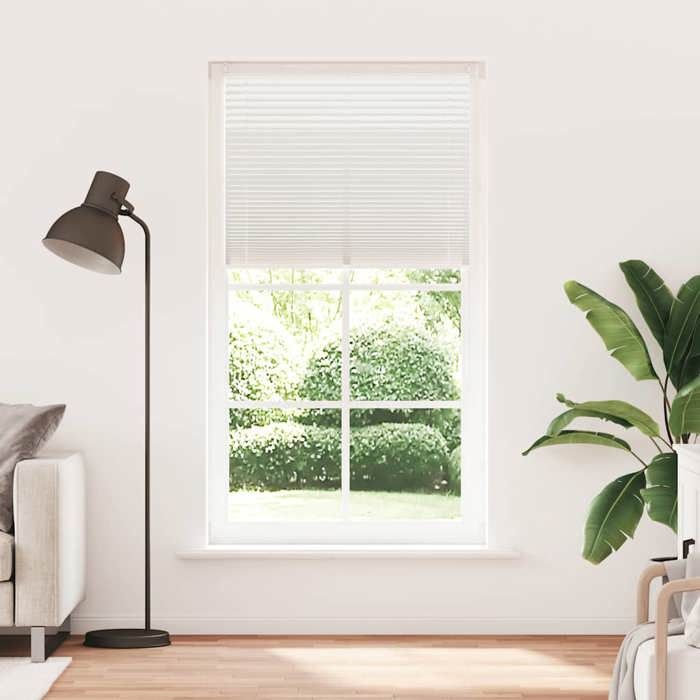Store plissé - Maison Exclusive - 100 x 200 cm - Blanc - Montage sans perçage