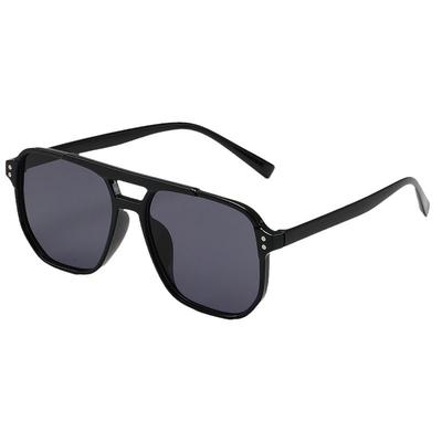 New Oversized Pilot Sunglasses Women Vintage Double Bridge Big Sun Shades Glasses Unisex Yellow Driving Eyewear UV400