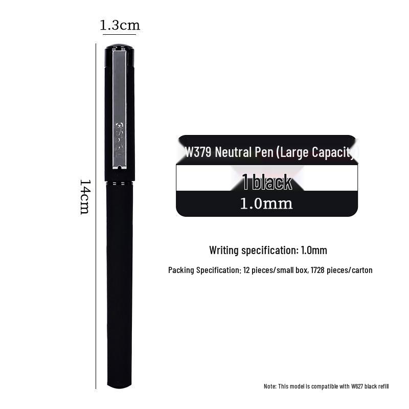 Schwarzer Neutraler Kalligraphie-Stift: 5000-Jahres-Großkapazität, Schreibübungen für Schüler, Grüner Augenschutz