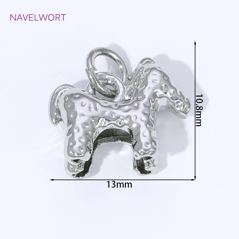 

18K Gold Plated Brass Horse Pendants Charms For Jewelry Making Supplies,Pendants For Jewelry,DIY Bracelet Necklace Accessories 1 piece