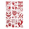 Self-adhesive Bloody Handprint Stickers Scary Realistic Footprint Glass Stickers  Home Decoration