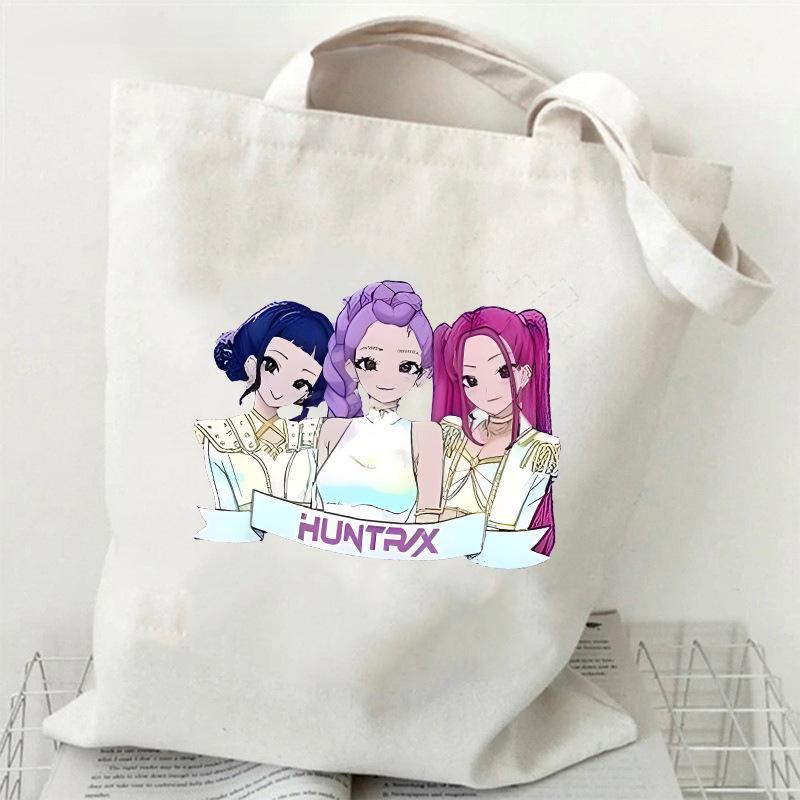 Spot KPOP Korean Witch Hunter Group Printed Canvas Bag Single Shoulder Handbag Shopping Bag