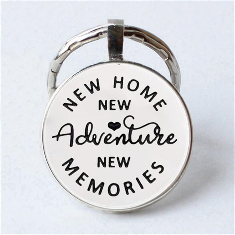 Keychain Accessories Pendant Floral Thanksgiving Text Good Friends Retro Personalized Keychain Gift Pendant