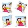 Heidi Tames Cartoon  Square Pillowcase Cushion Cover Pillow Case Throw Pillow Cover for Home Sofa Living Room