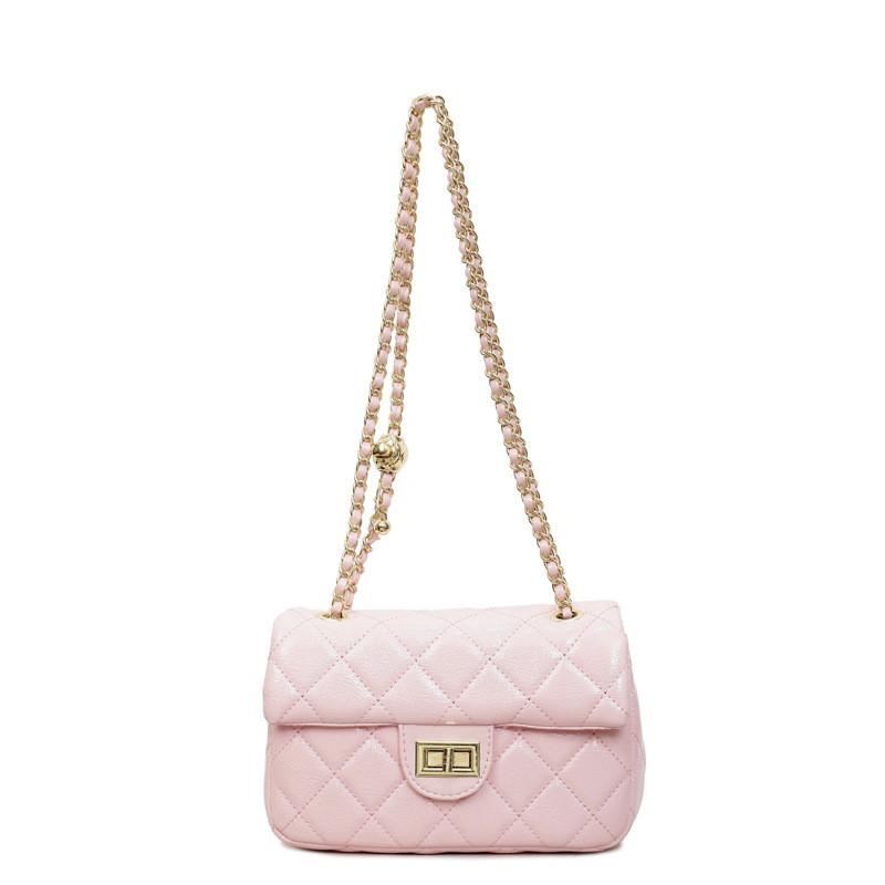 IELGY Ladies Messenger Bag Fashionable All-Match Diamond Chain Spring Summer One-Shoulder Underarm Small Square Bag