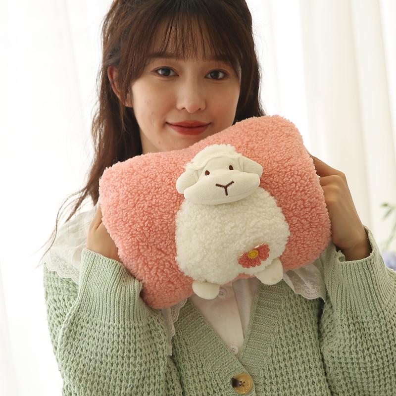 Electric Plush Hot Water Bottle: Washable, Cute Warm Baby Compress Bag & Hand Warmer