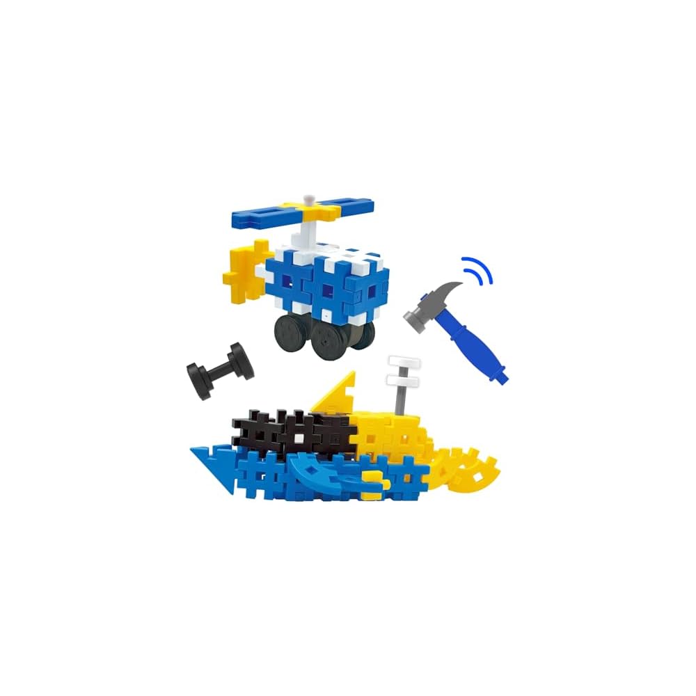 Gakken New Block 350 Piece Set with 2 Hammers for Ages 2 and Up Educational Building Toy