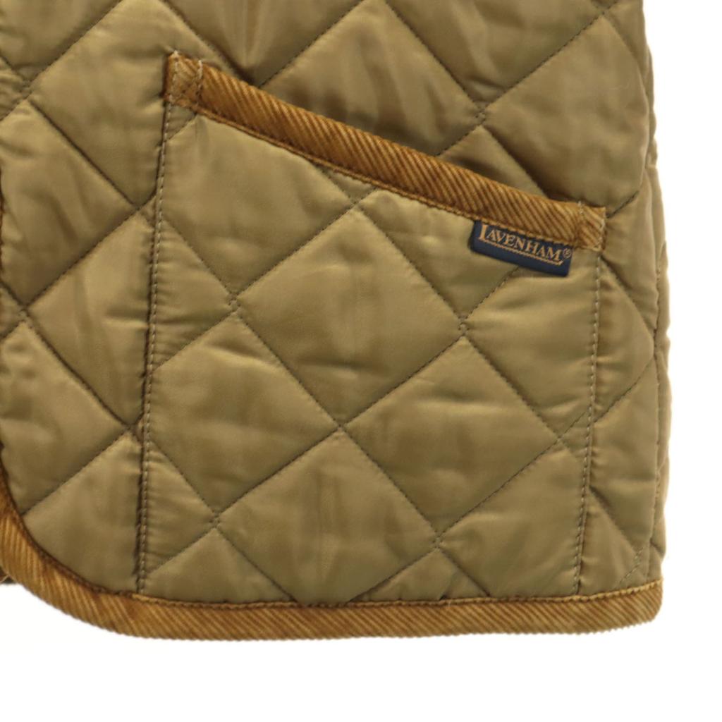 LAVENHAM Hergestellt in England Steppjacke 36 Khaki-Beige Baumwollfüllung Damen Gebraucht