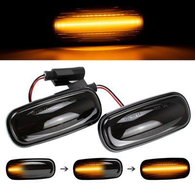 LED posūkio signalas dinamiškai bėgantis šoninis gabarito žibintas kartotuvas indikatorius Discovery 2 99-04 Freelander Defender XGB000030
