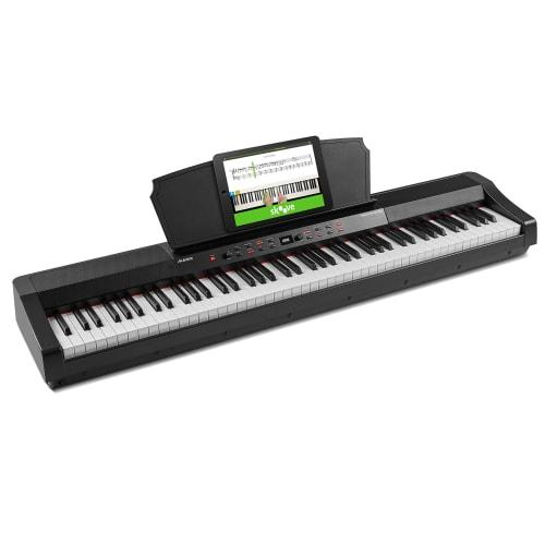 Alesis Prestige Artist Digital Piano, 88 Keys, Full-Size Hammer-Action Keyboard, Built-in Speaker, 30 Built-in Sounds, Arpeggiator Function, 5 Reverb