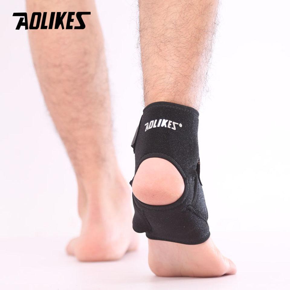 Aolikes Adjustable Ankle Support Brace Breathable Protector for Football Basketball Sports Tobillera